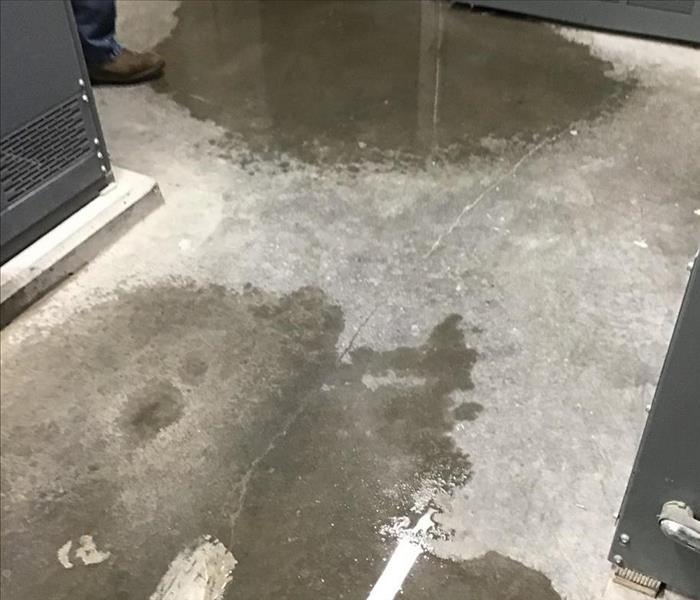 Water loss at commercial building