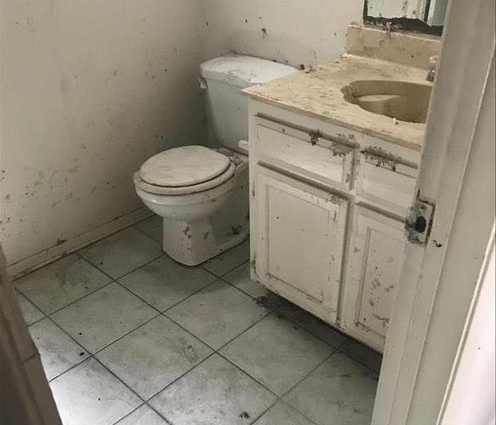 Bathroom after fire